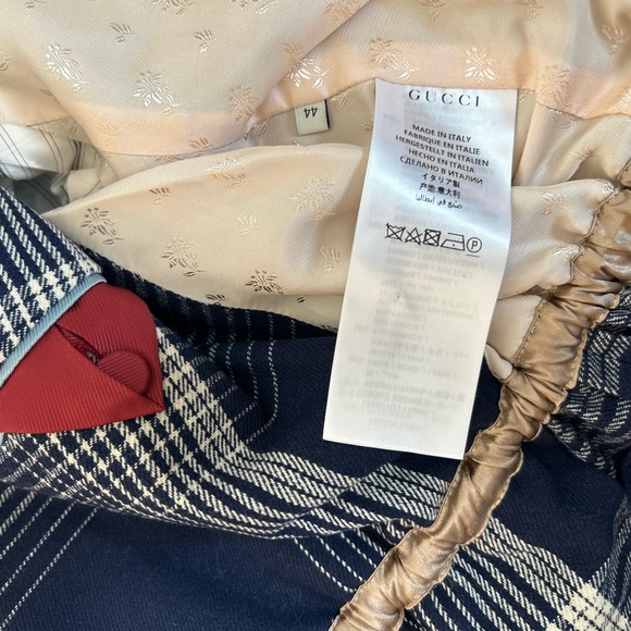 Gucci Nacy Plaid Print Blazer Jacket 2019 Runway Collection Size Large NWT - Picture 7 of 8